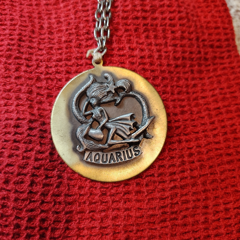 Aquarius Zodiac Pendant Necklace
